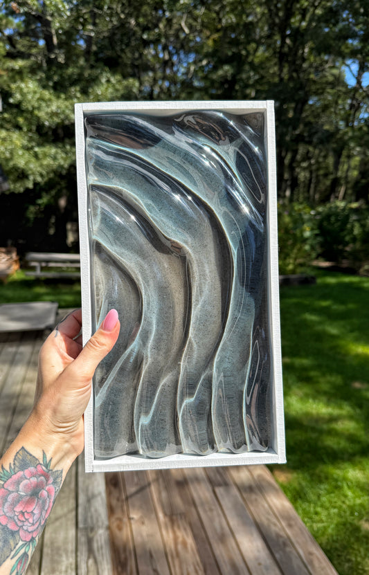 Cape Cod Ocean Ripple Resin Wall Art – Real Cape Cod Sand 9/17/26