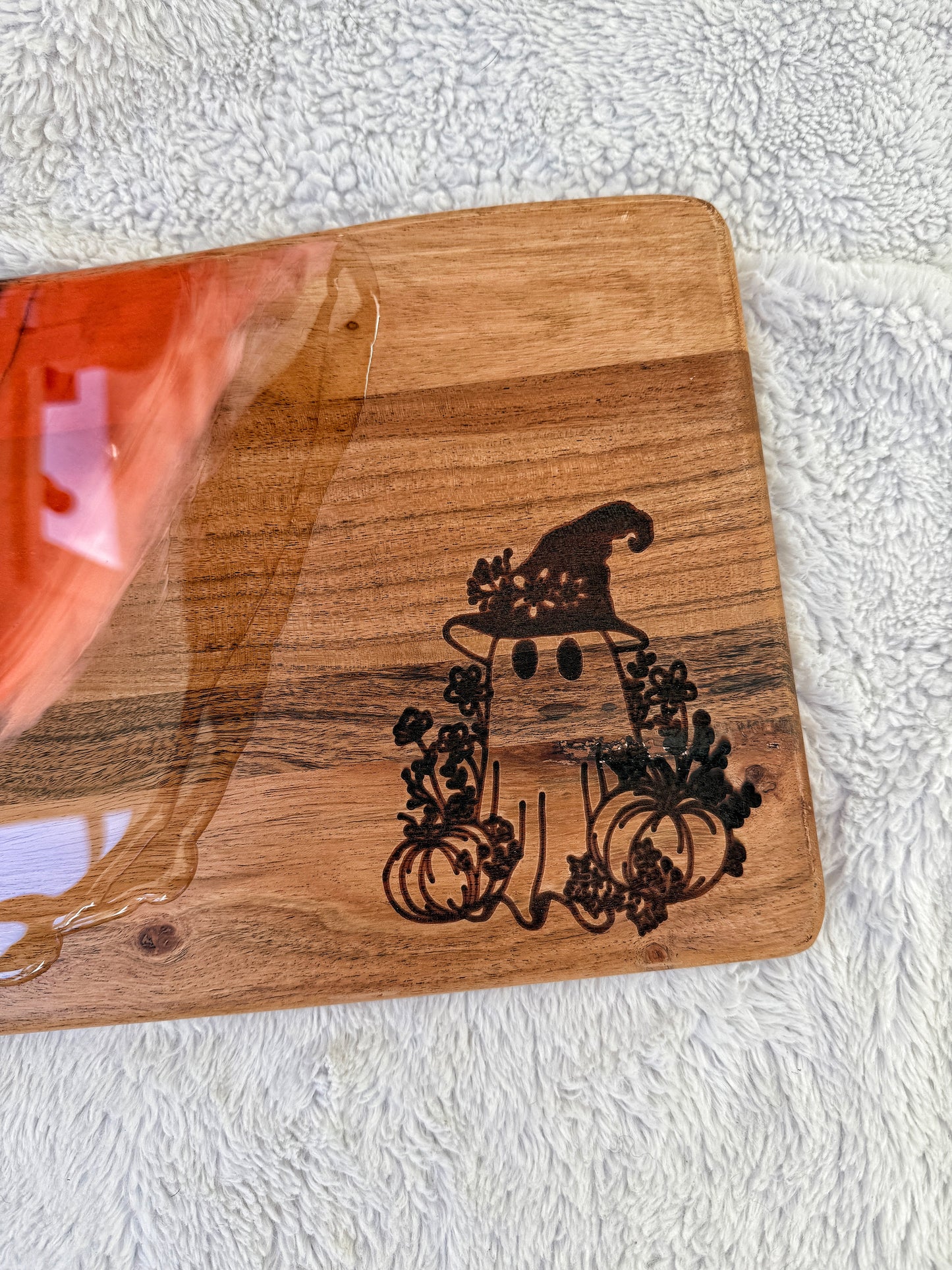 Halloween Cutting/Charcuterie Board - Acacia
