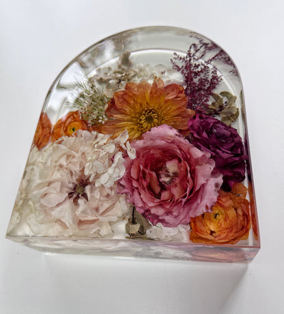 8" Arch Floral Preservation Keepsake