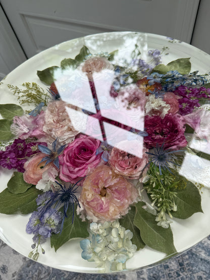 18" Table Floral Preservation Keepsake