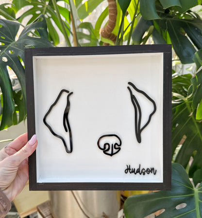 Custom Pet Silhouette Portrait – Classic & Upgraded Options