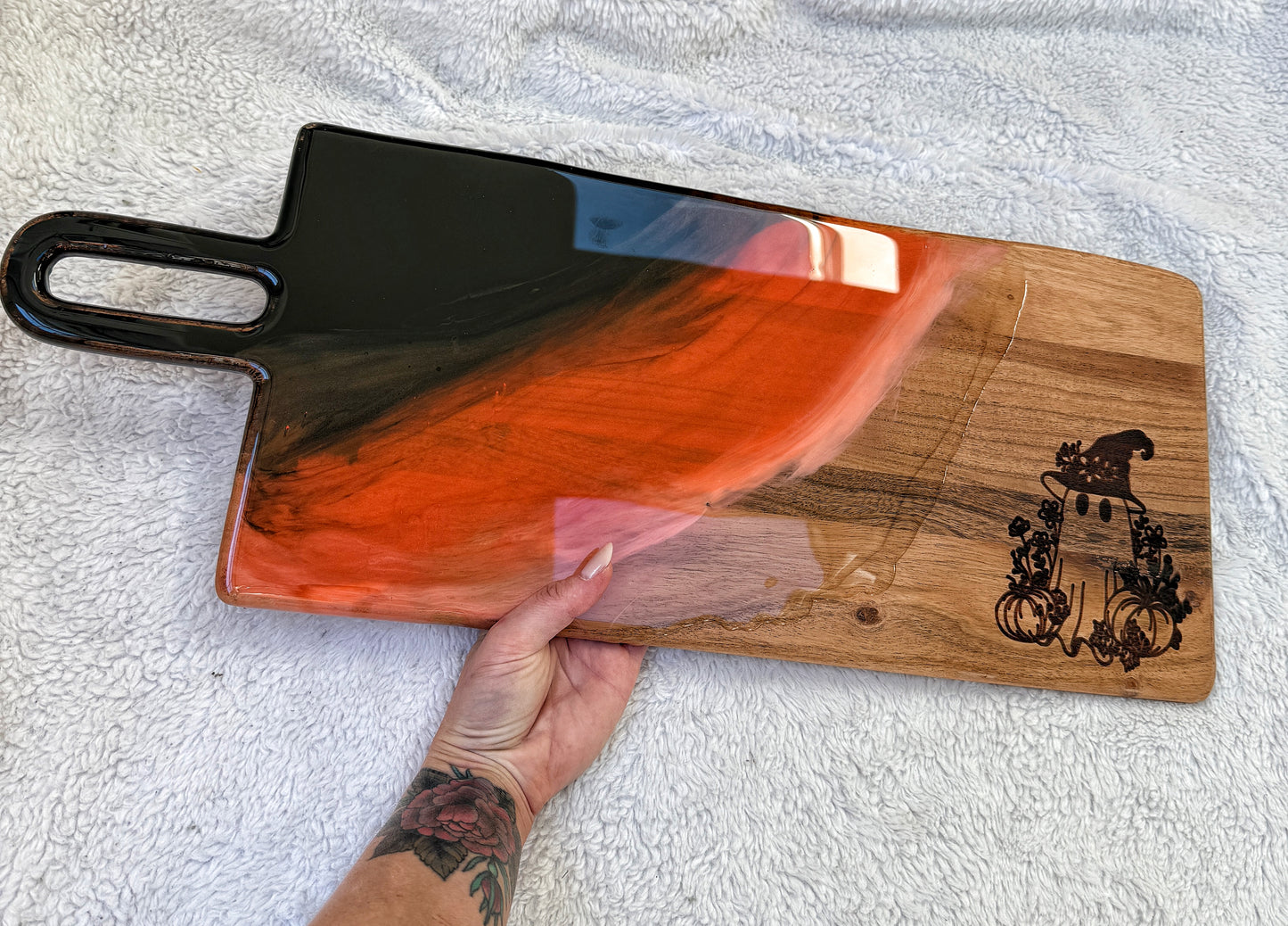Halloween Cutting/Charcuterie Board - Acacia