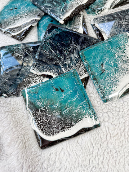 Slate Resin Ocean Wave Coasters 4/9/26