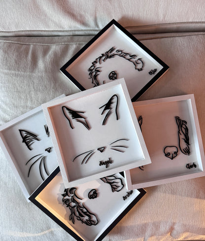 Custom Pet Silhouette Portrait – Classic & Upgraded Options
