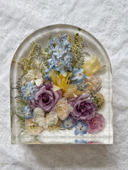 10" Arch Floral Preservation Keepsake