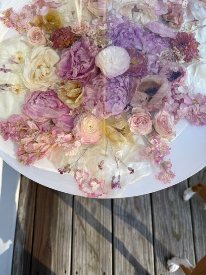 18" Table Floral Preservation Keepsake