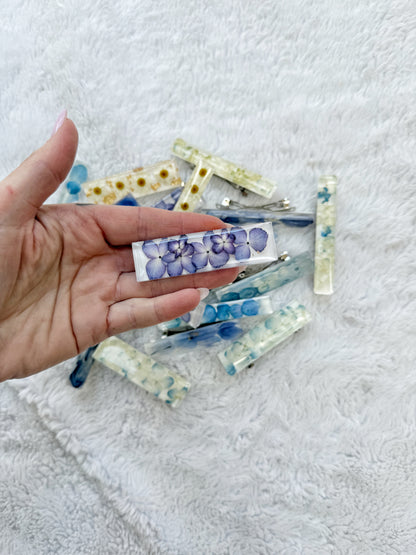 Resin Floral Barrette