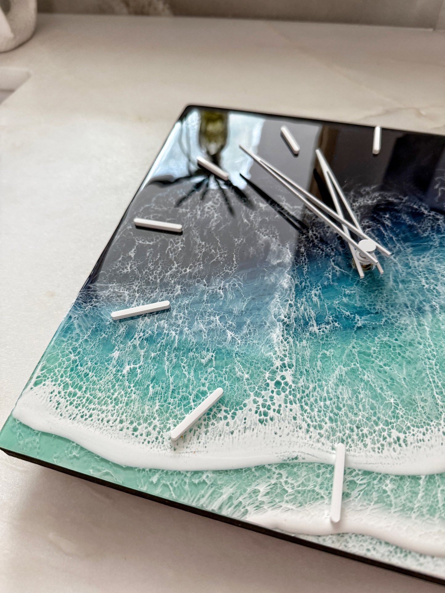 Ocean Wave Clock Wall Art