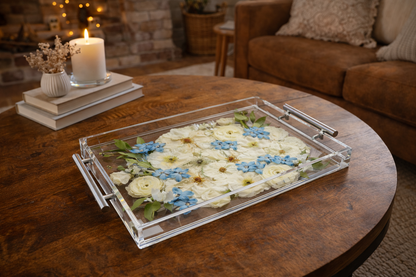 11" x 14" Acrylic Tray Floral Preservation Keepsake