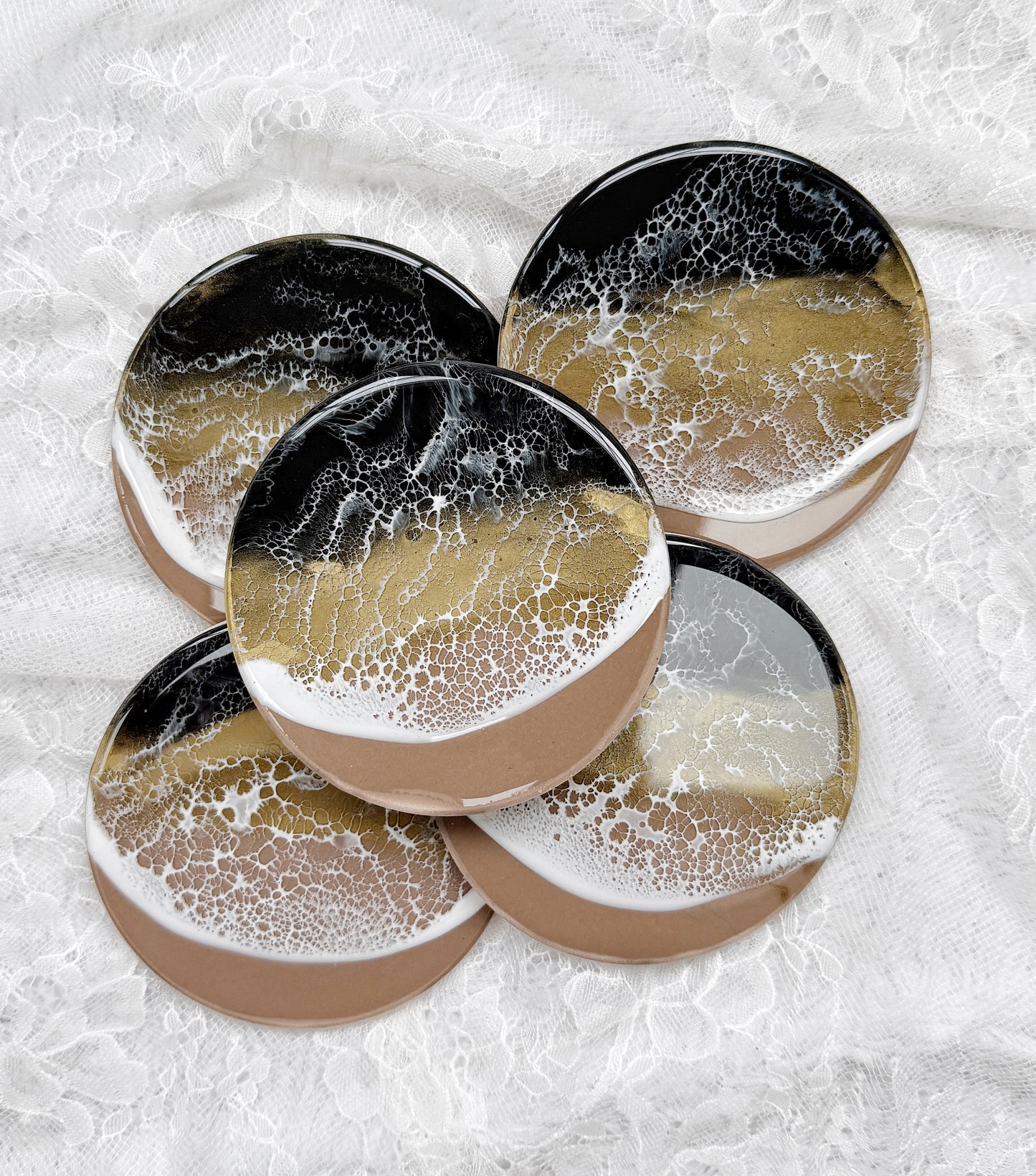 Resin Ocean Wave Coasters 4/9/26