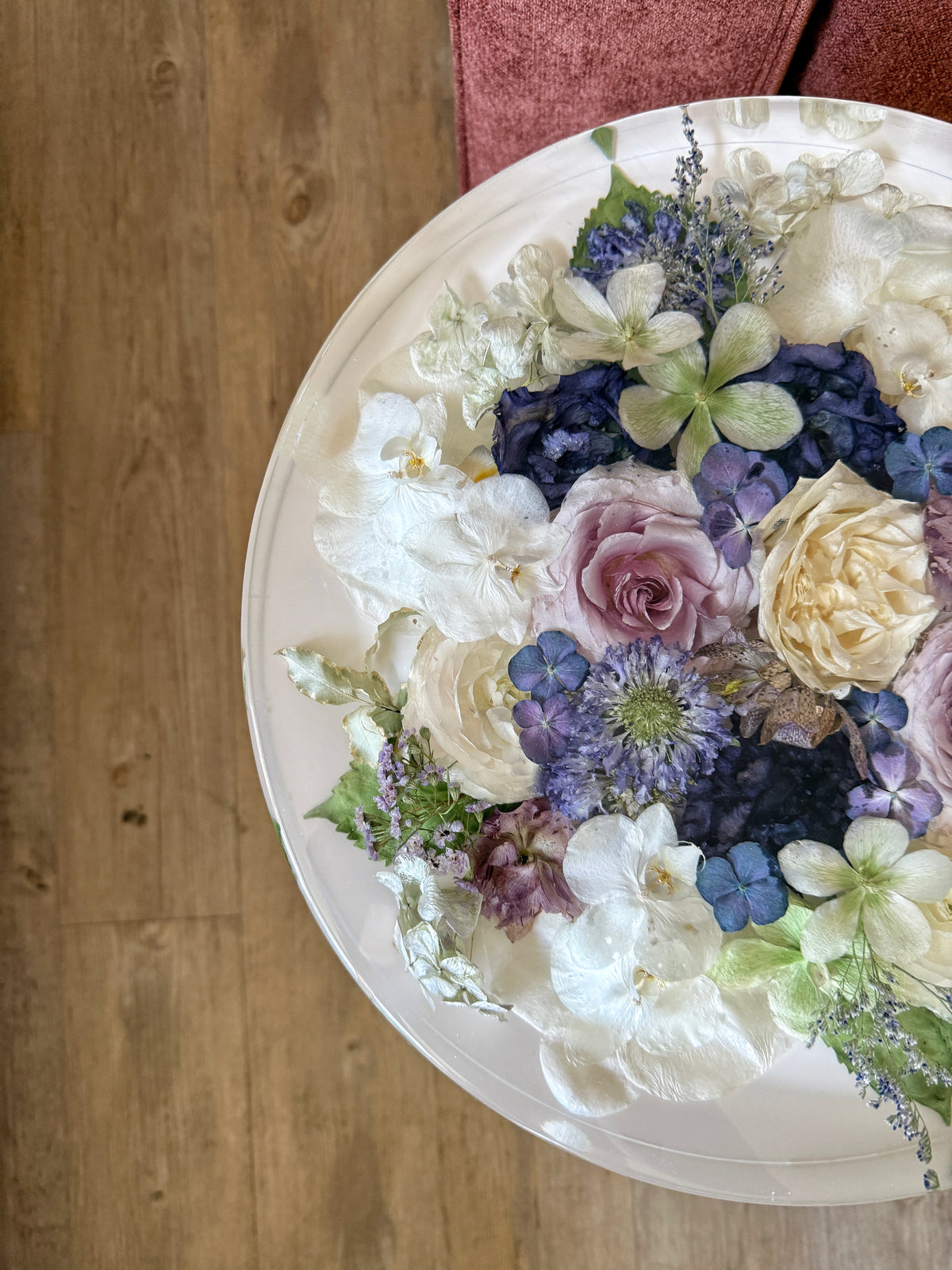 18" Table Floral Preservation Keepsake