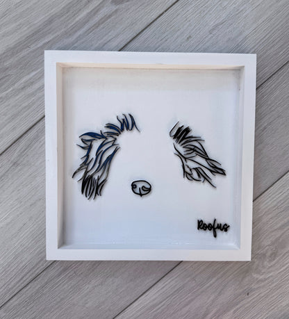 Custom Pet Silhouette Portrait – Classic & Upgraded Options