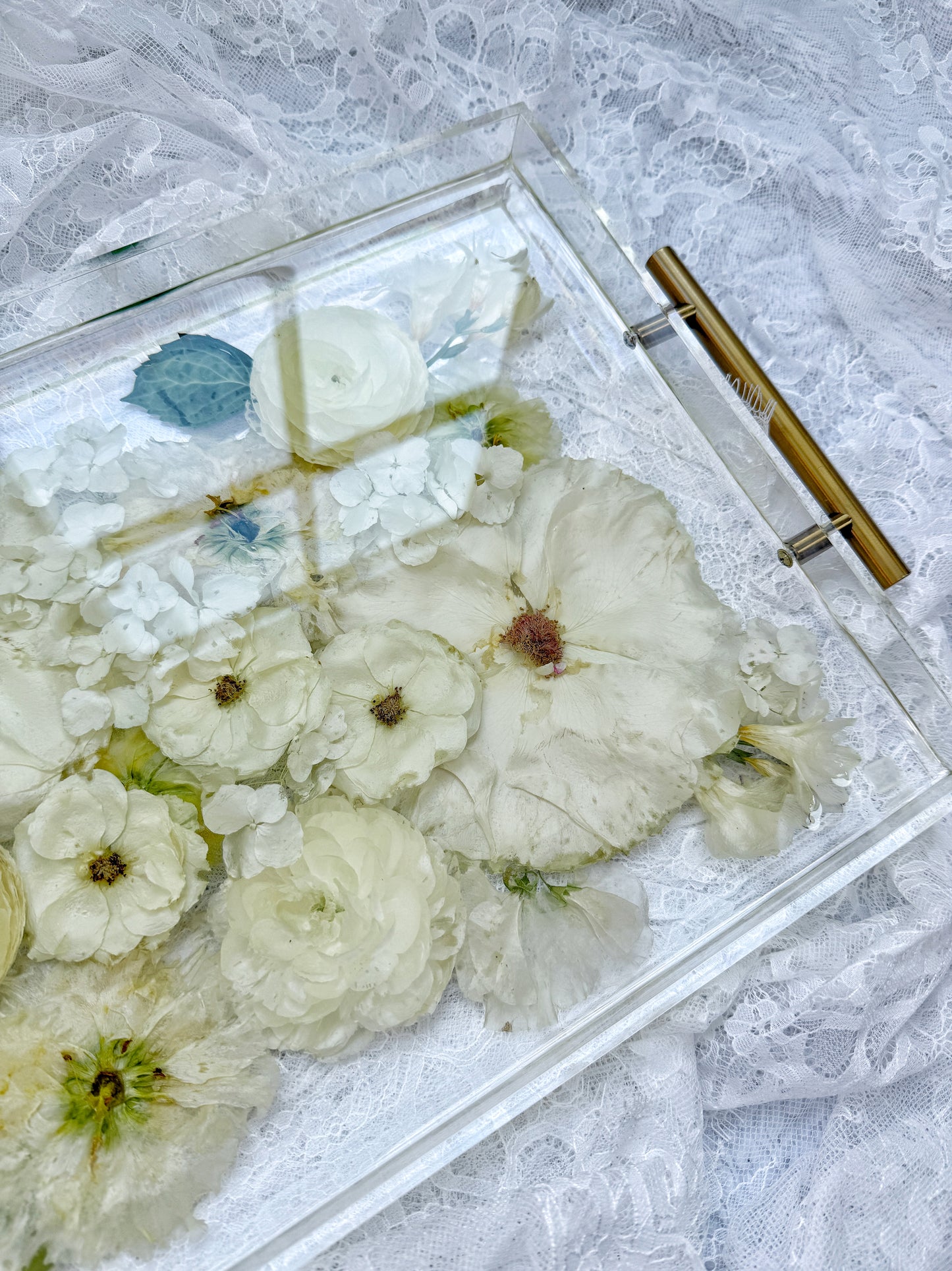 11" x 14" Acrylic Tray Floral Preservation Keepsake