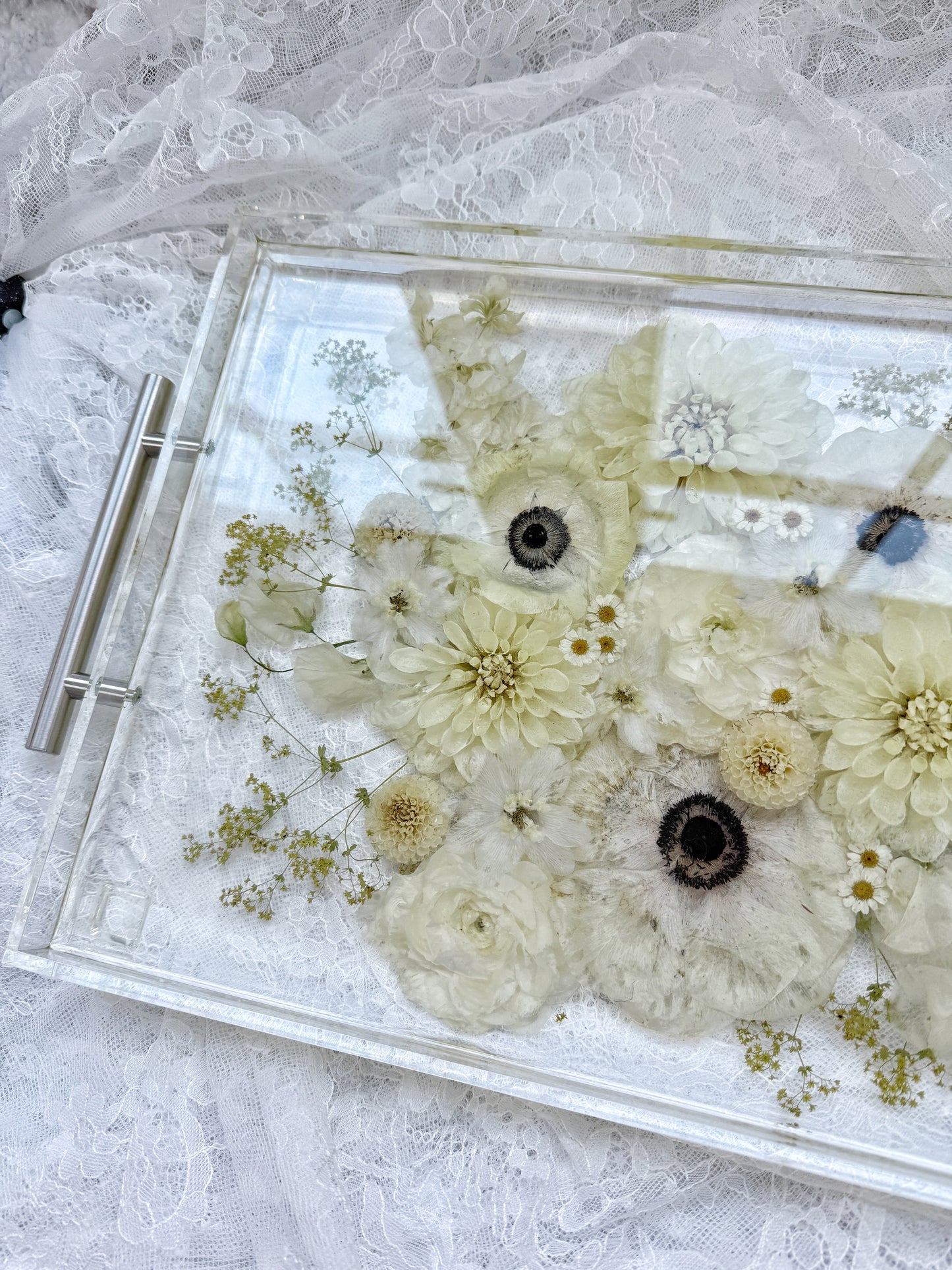 11" x 14" Acrylic Tray Floral Preservation Keepsake