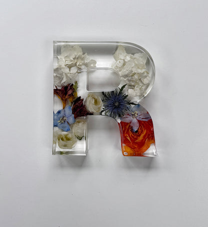 Letter Blocks Floral Preservation Keepsake - Add On Item