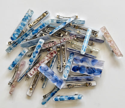 Resin Floral Barrette