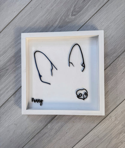 Custom Pet Silhouette Portrait – Classic & Upgraded Options