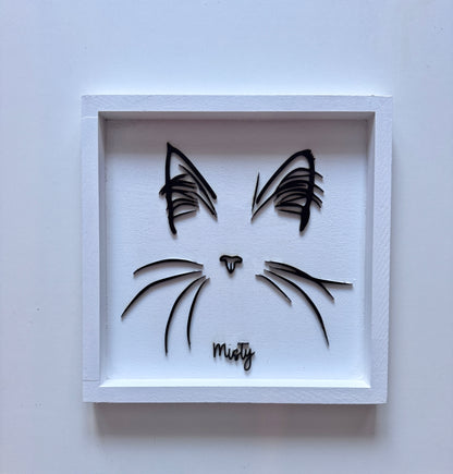 Custom Pet Silhouette Portrait – Classic & Upgraded Options