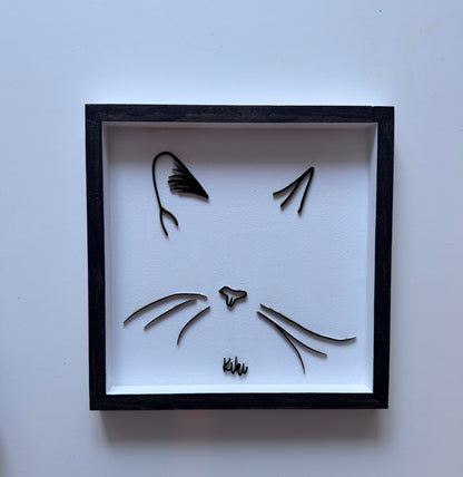 Custom Pet Silhouette Portrait – Classic & Upgraded Options