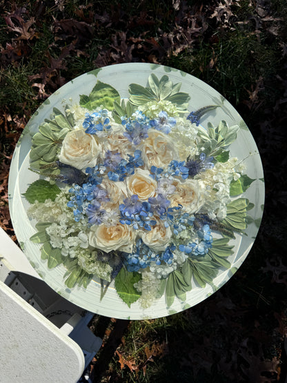 18" Table Floral Preservation Keepsake