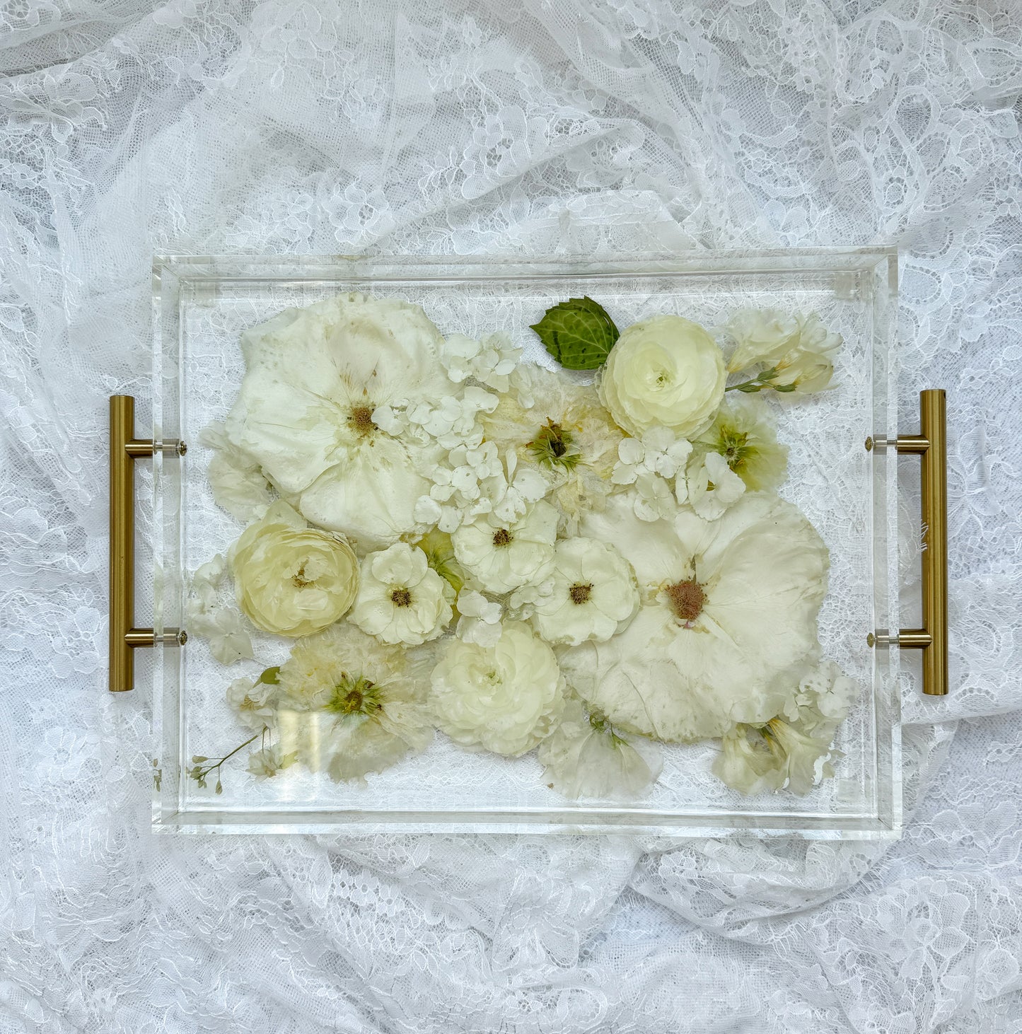 11" x 14" Acrylic Tray Floral Preservation Keepsake