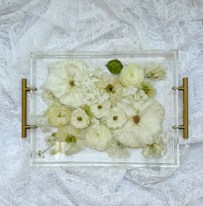 11" x 14" Acrylic Tray Floral Preservation Keepsake