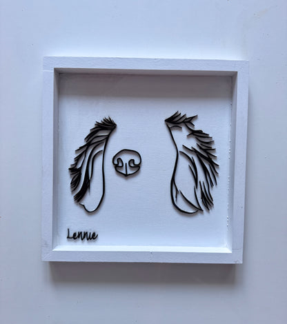 Custom Pet Silhouette Portrait – Classic & Upgraded Options