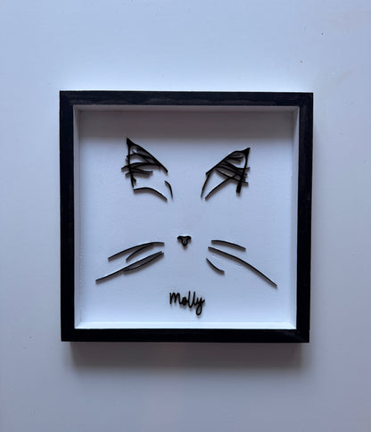 Custom Pet Silhouette Portrait – Classic & Upgraded Options