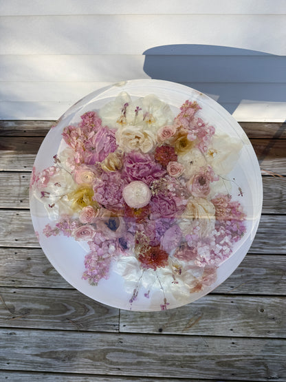 18" Table Floral Preservation Keepsake