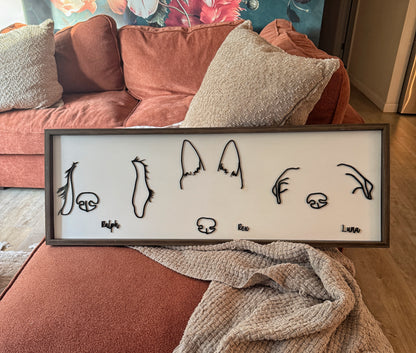 Custom Pet Silhouette Portrait – Classic & Upgraded Options