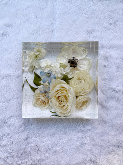 6" Square Floral Preservation Keepsake - Add On Item