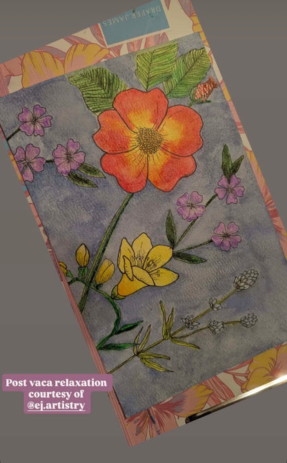 Complete Floral Coloring Book – Watercolor Edition (with Watercolor Set) 11.16.25