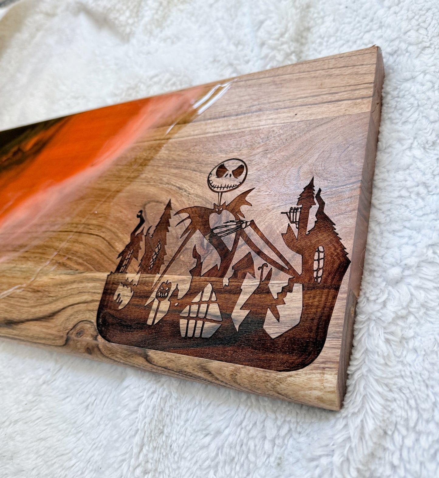 Halloween Cutting/Charcuterie Board - Acacia