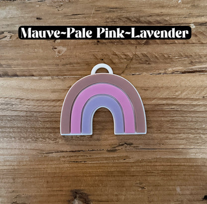 Custom Name Rainbow Keychain | Personalized Acrylic Tag