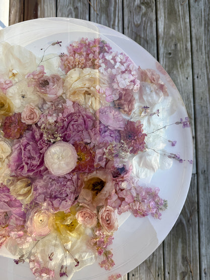 18" Table Floral Preservation Keepsake