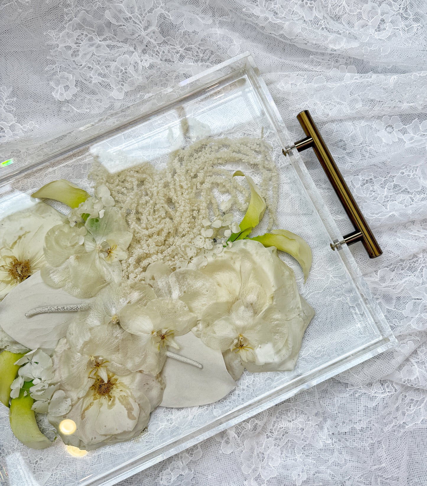 11" x 14" Acrylic Tray Floral Preservation Keepsake