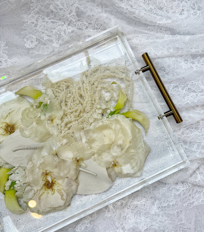 11" x 14" Acrylic Tray Floral Preservation Keepsake