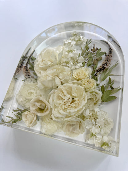 10" Arch Floral Preservation Keepsake
