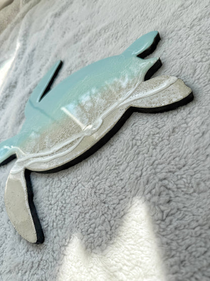 Sea Turtle Wall Art | Ocean Wave Resin Decor 4/9/26