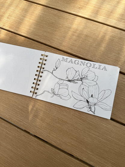 Spiral Bound Coloring Book - Watercolor & Mixed Media