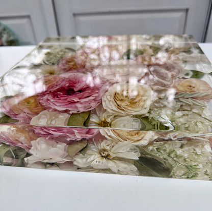 12" Square Floral Preservation Keepsake