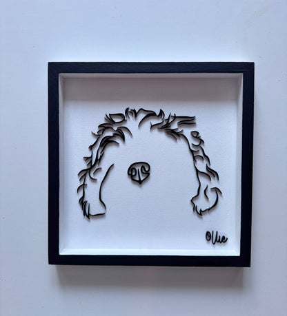 Custom Pet Silhouette Portrait – Classic & Upgraded Options