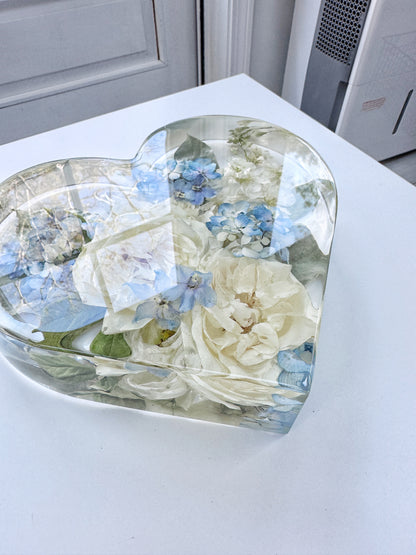 10" Heart Floral Preservation Keepsake