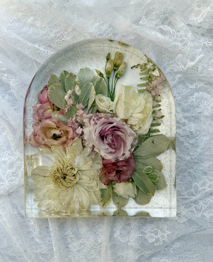 10" Arch Floral Preservation Keepsake
