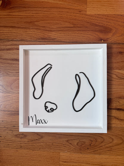 Custom Pet Silhouette Portrait – Classic & Upgraded Options