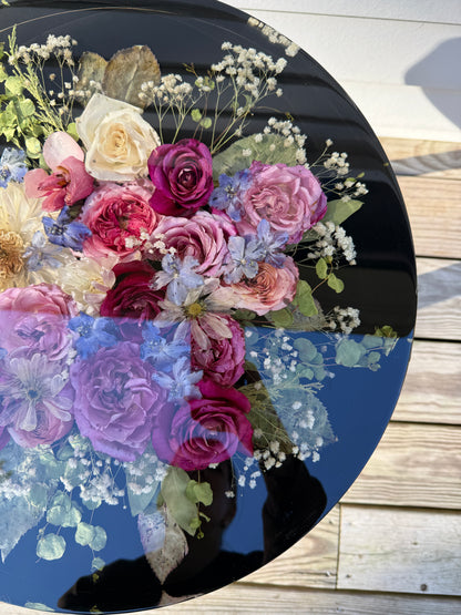 18" Table Floral Preservation Keepsake