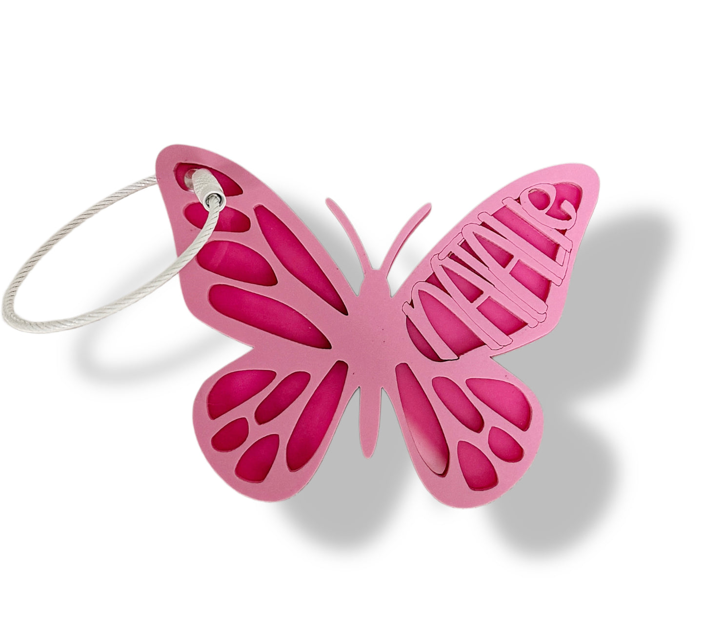 Custom Name Keychain | Personalized Acrylic Tag - Butterfly