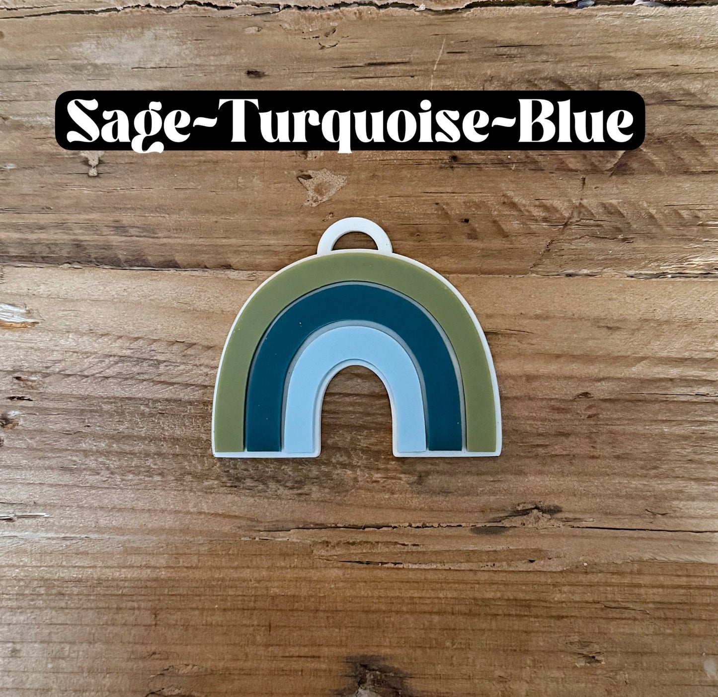 Custom Name Rainbow Keychain | Personalized Acrylic Tag