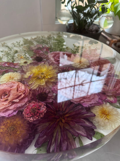 18" Table Floral Preservation Keepsake