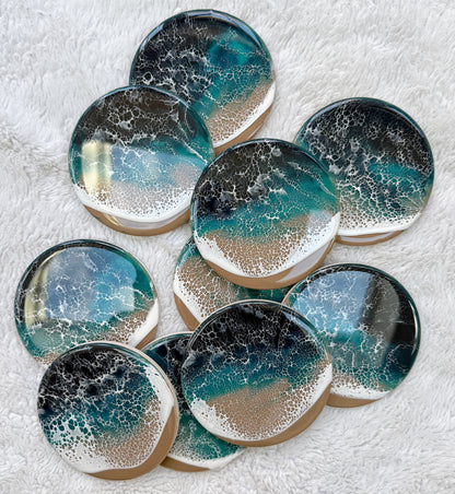 Resin Ocean Wave Coasters 4/9/26